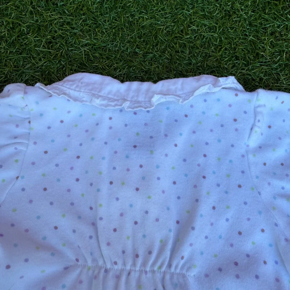 Child of Mine Carter's Baby‎ Girl NB White Polka Dot Cupcake Sweetie Onesie
